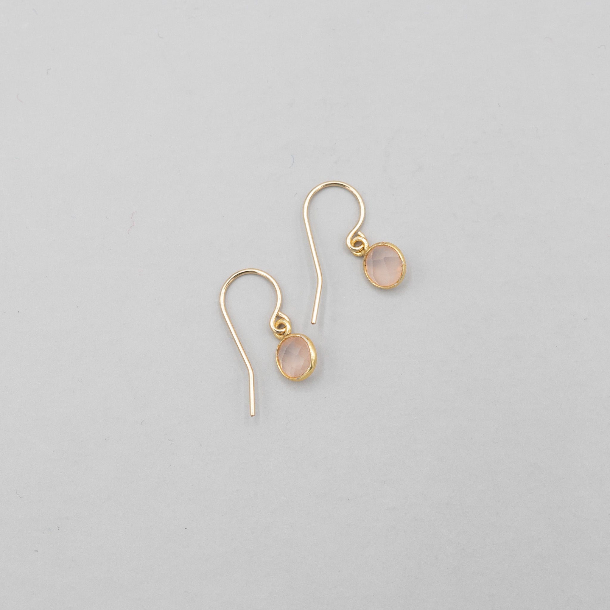 Petite Rose Quartz Earrings