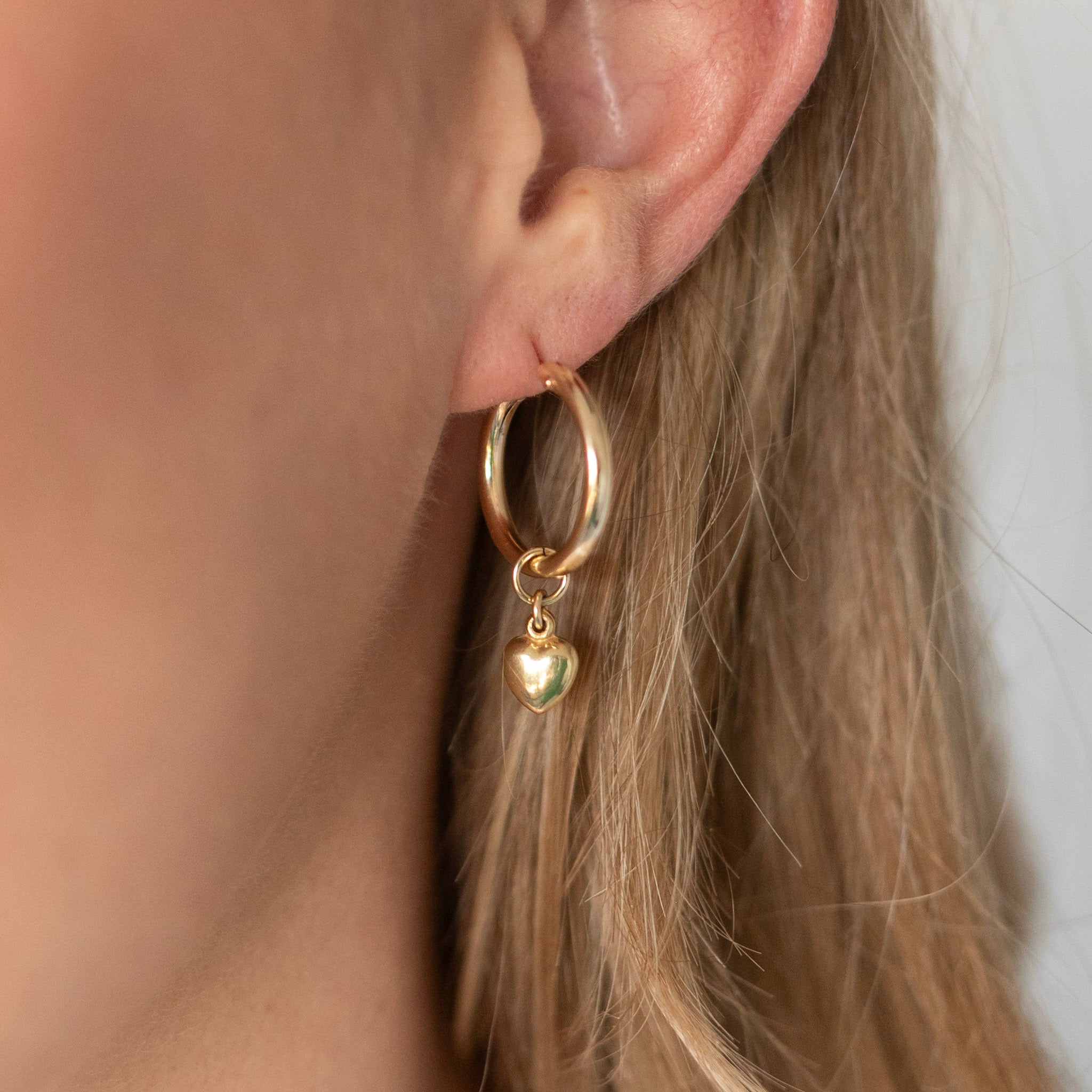 Puffy Heart Hoop Drops