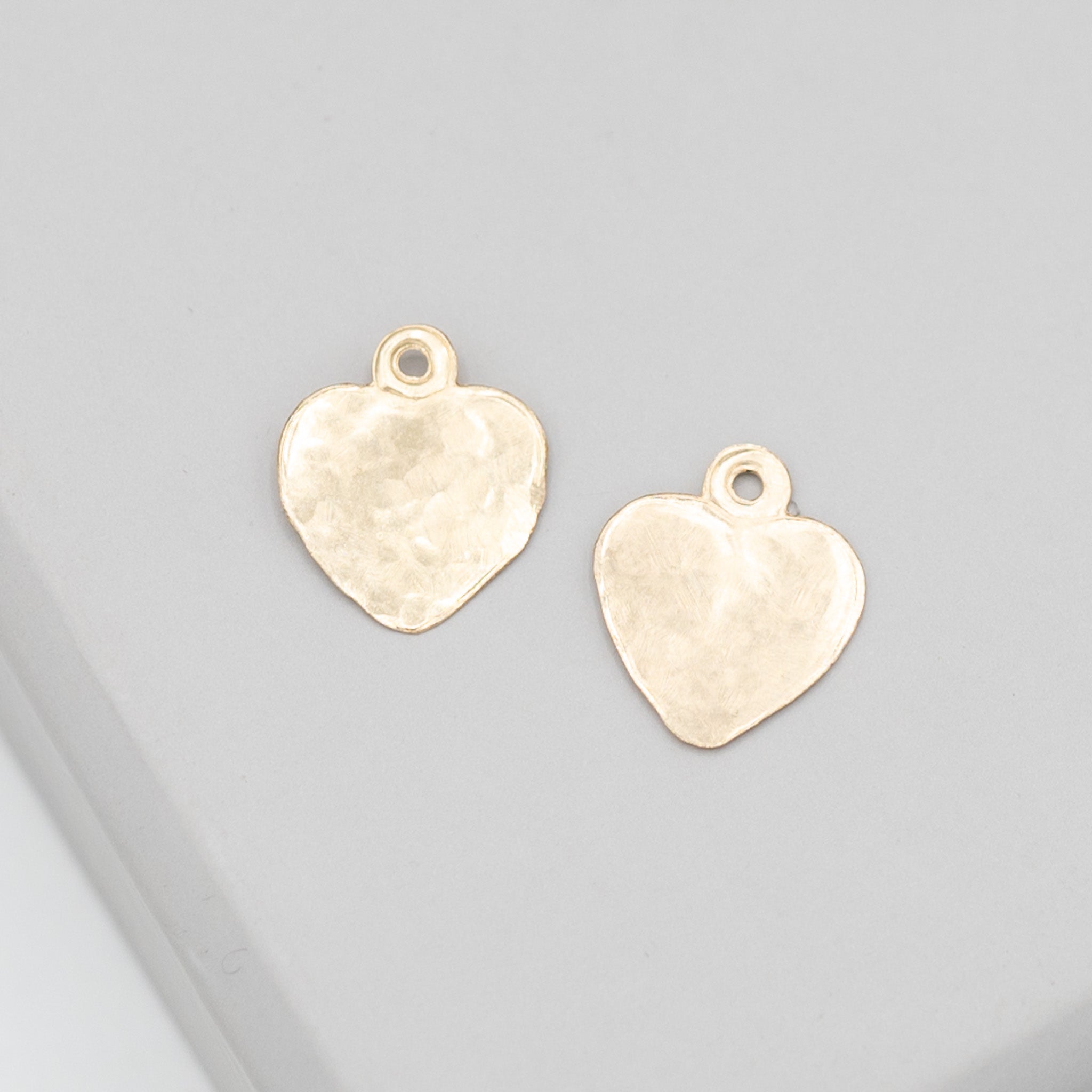 Small 14k Gold Filled Heart Hoop Drops