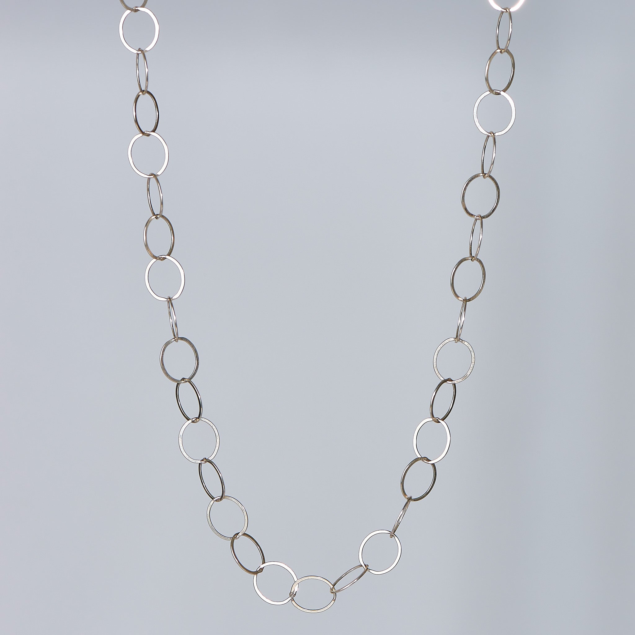 Sterling Silver 10mm Circle Layering Chain
