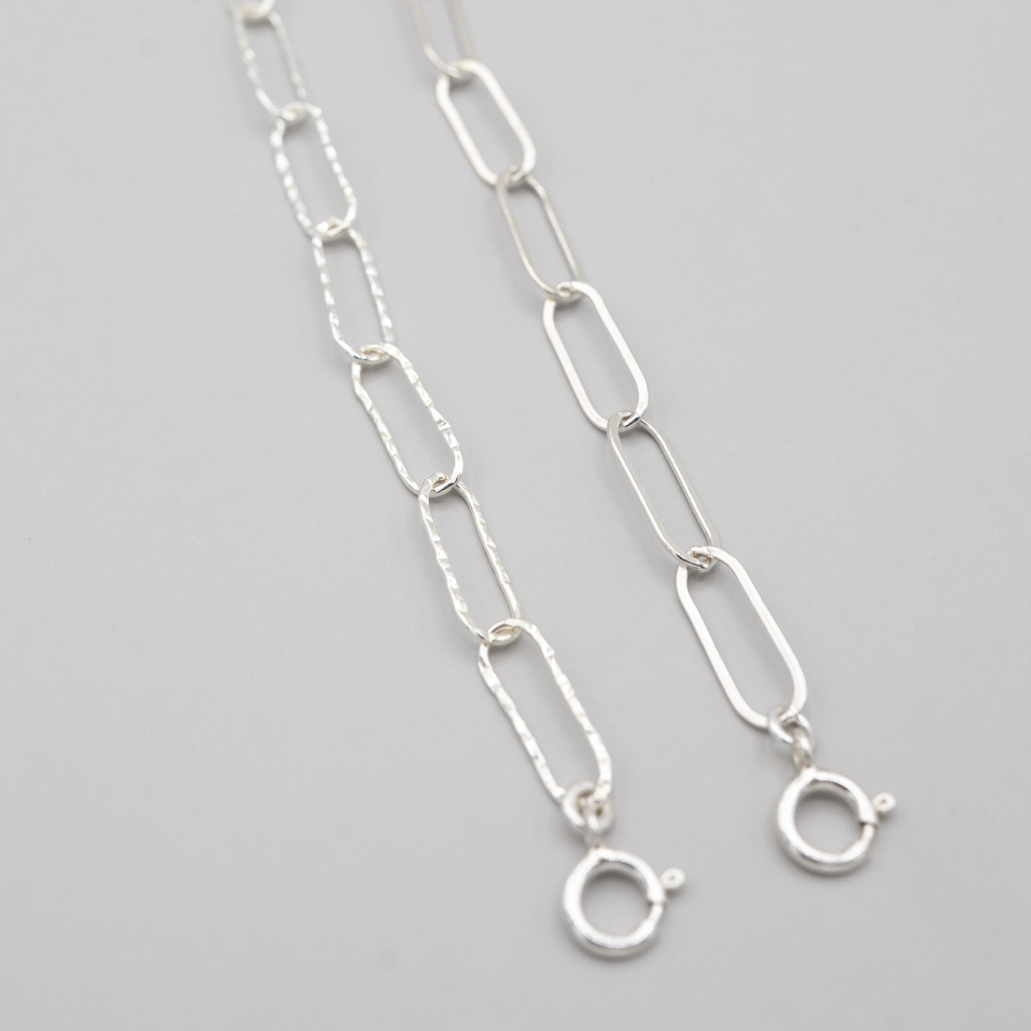 Sterling Silver Extra Large Paper Clip Chain Bracelet