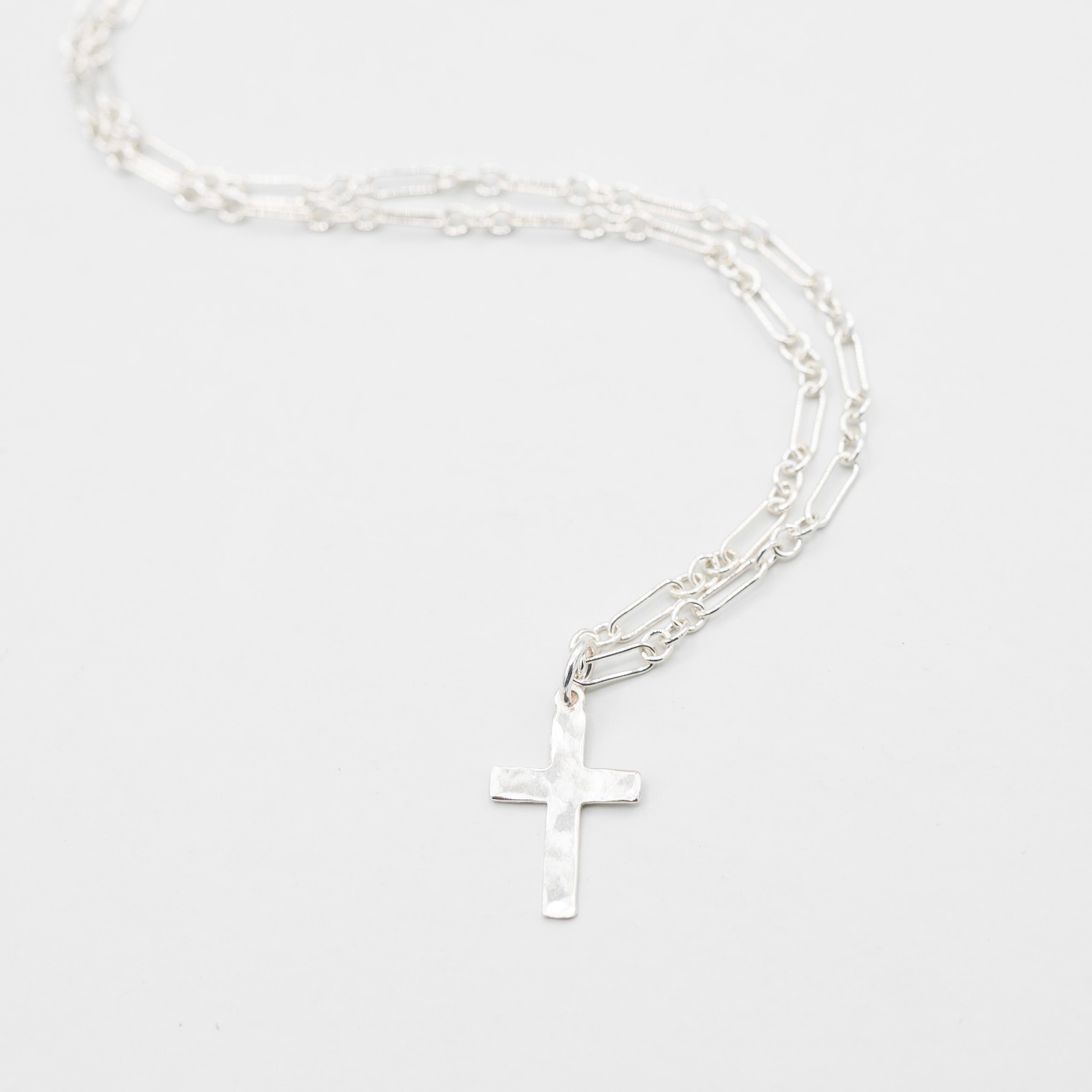 Long & Short Chain Cross Necklace