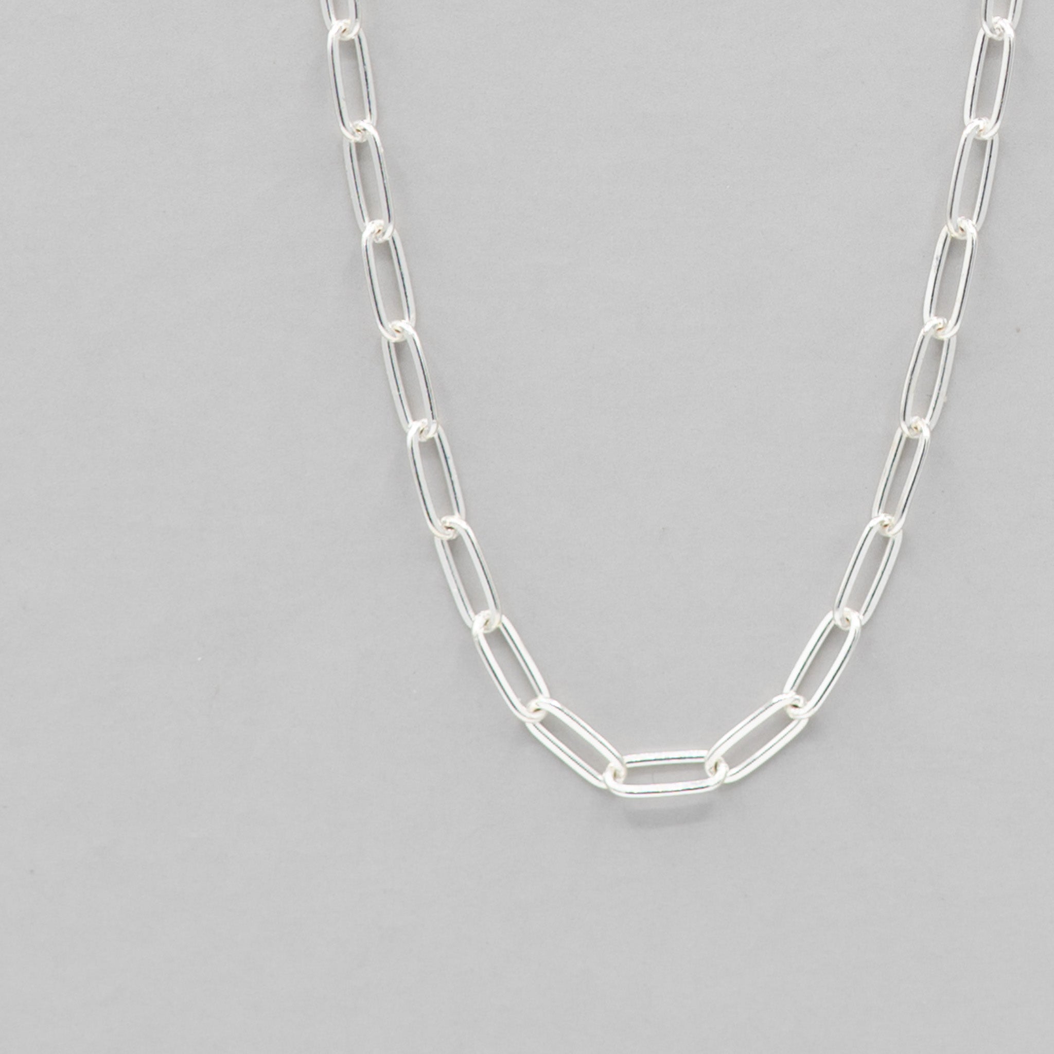 Sterling Silver Small Paper Clip Layering Chain