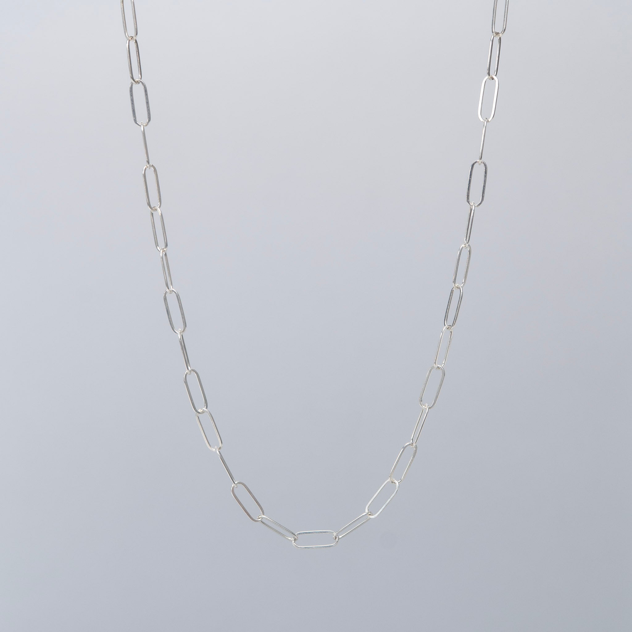 Sterling Silver Midi Paperclip Layering Chain