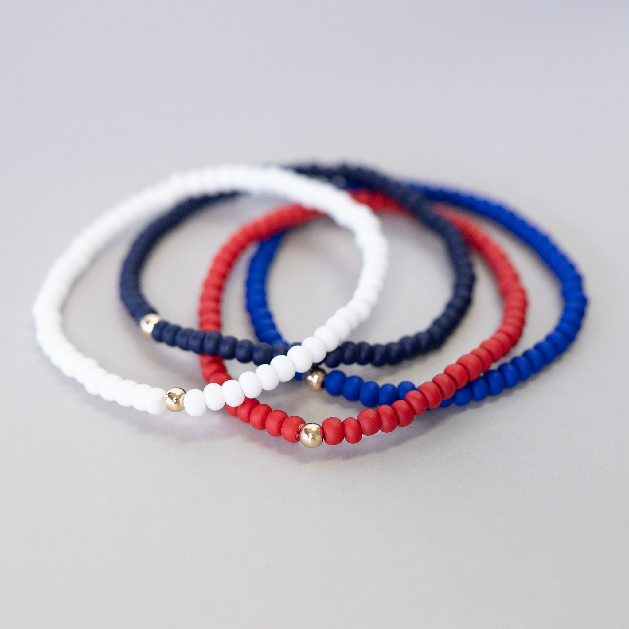 Summer Stacker Trio Seed Bead Bracelet Set - Jewel Ya