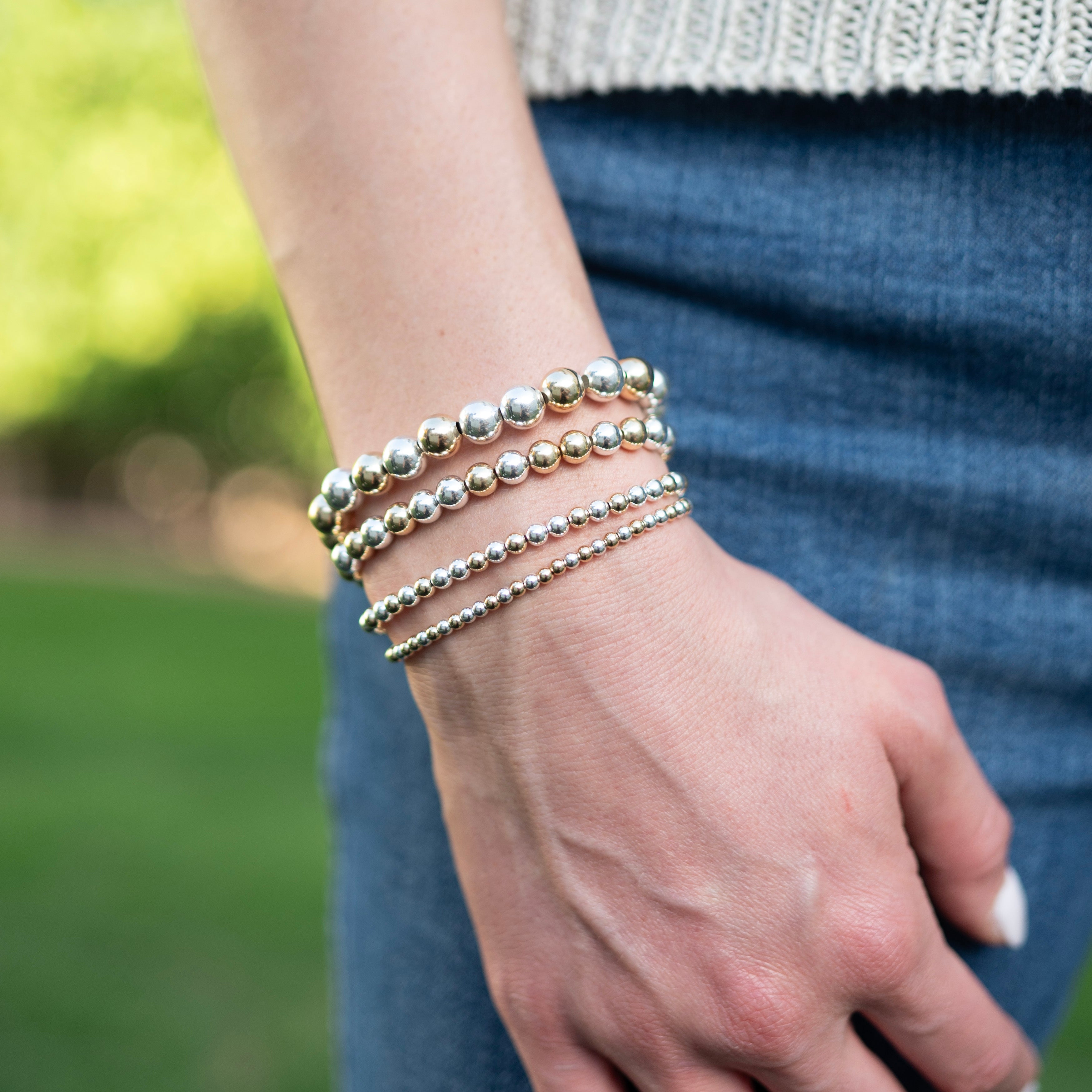 The Essential Mixed Metal Bracelet Stack