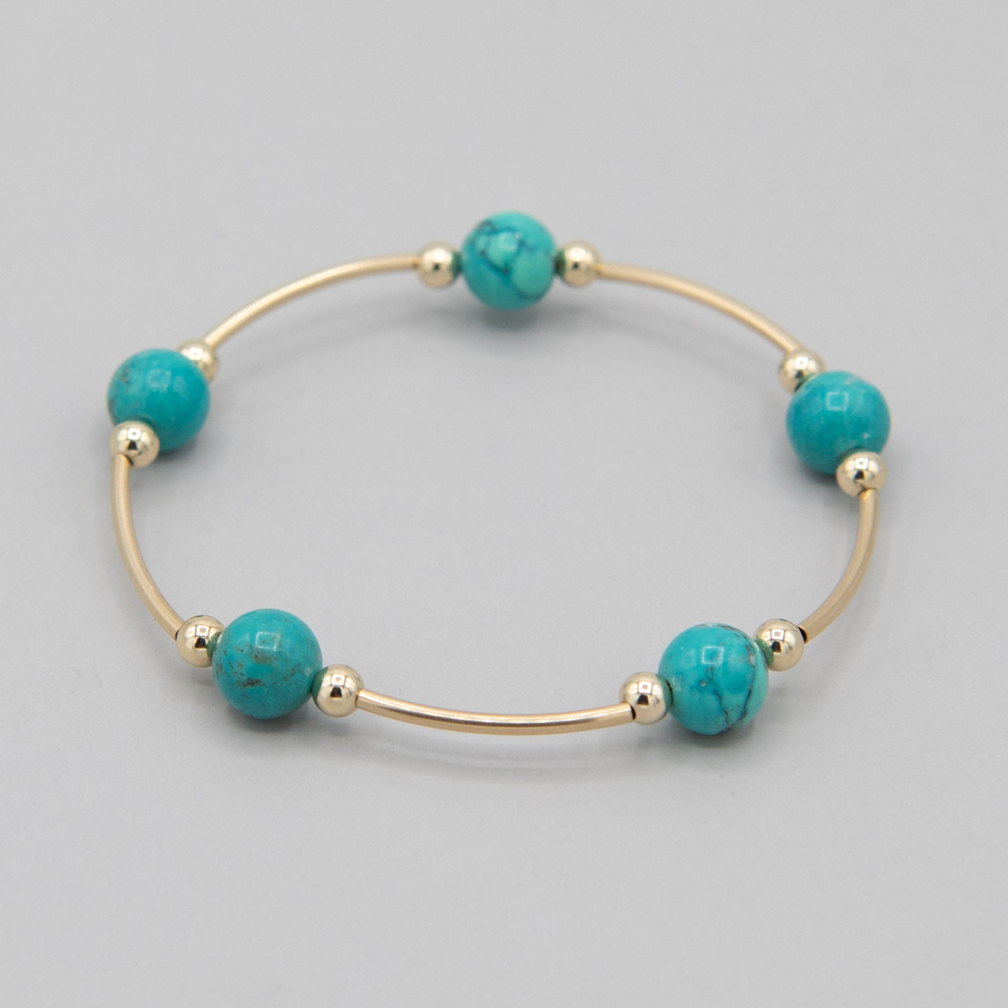 Gemstone Tube Bracelet