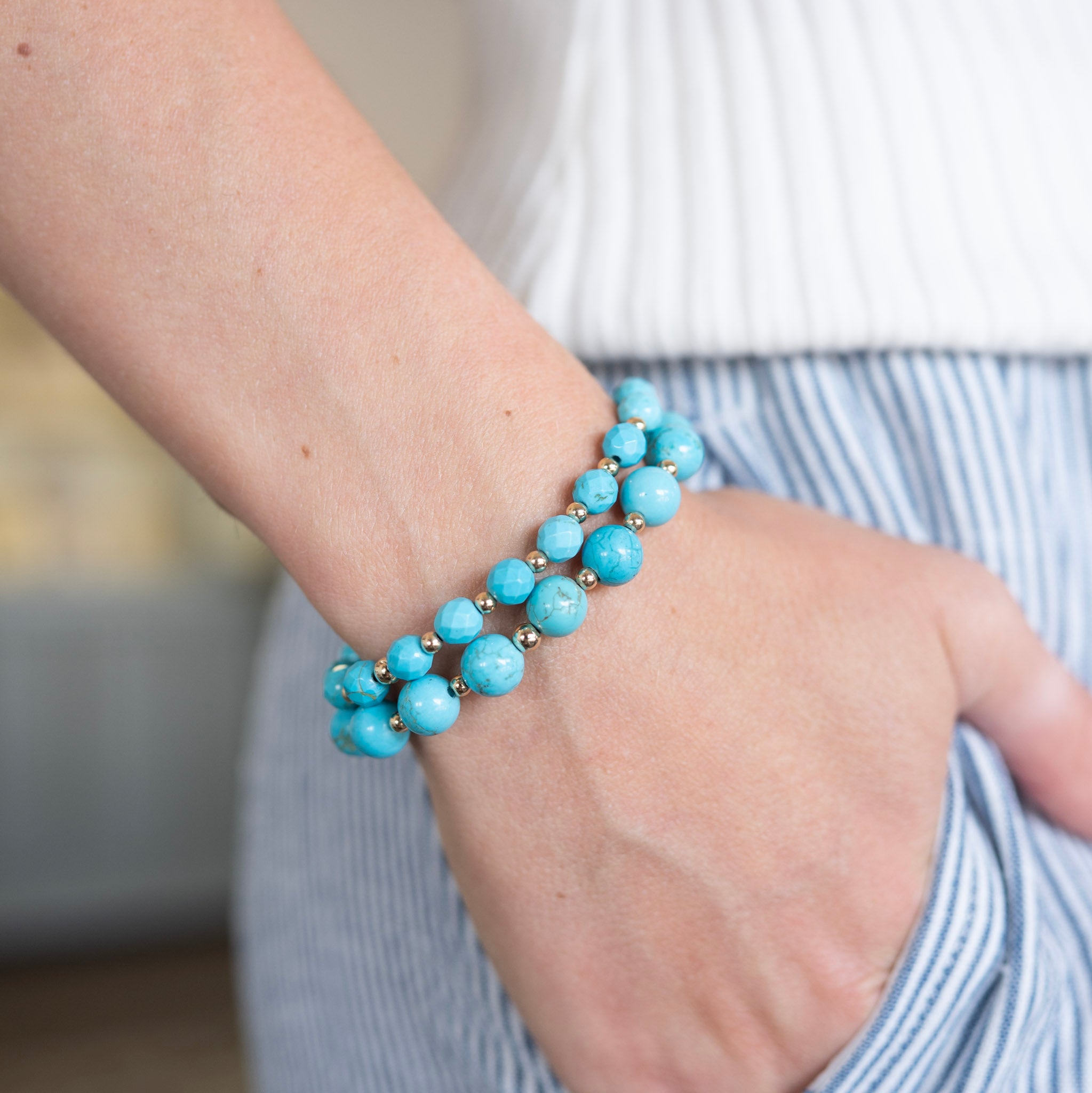 Turquoise Beaded Bracelet