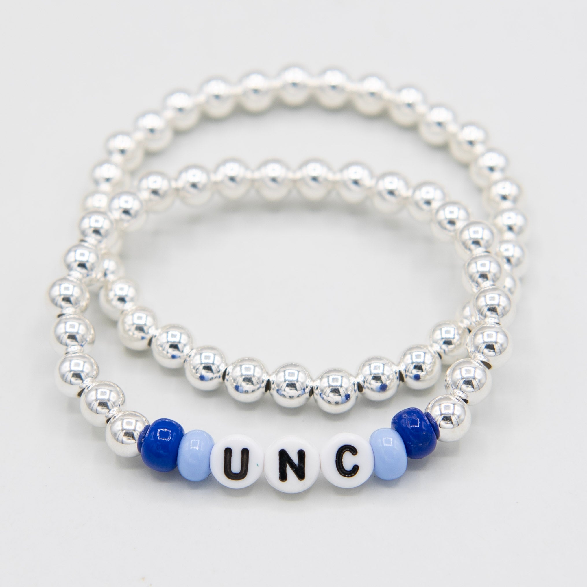 Personalized 6mm Game Day Bracelet Set