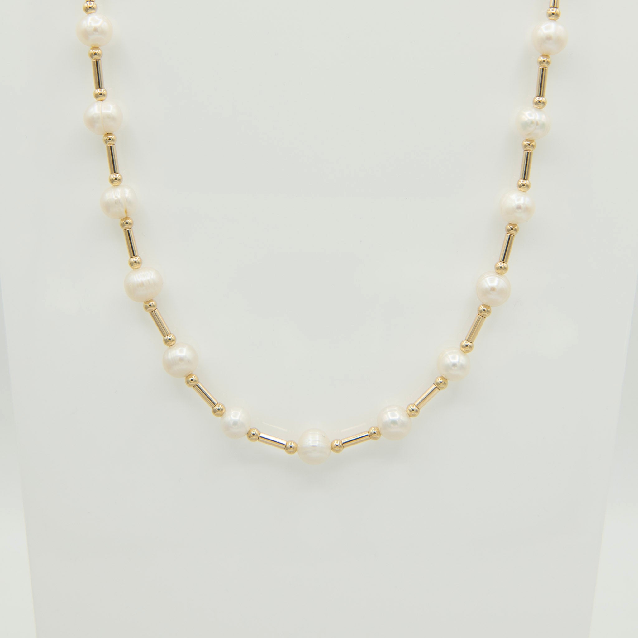 Freshwater Pearl Tube Necklace