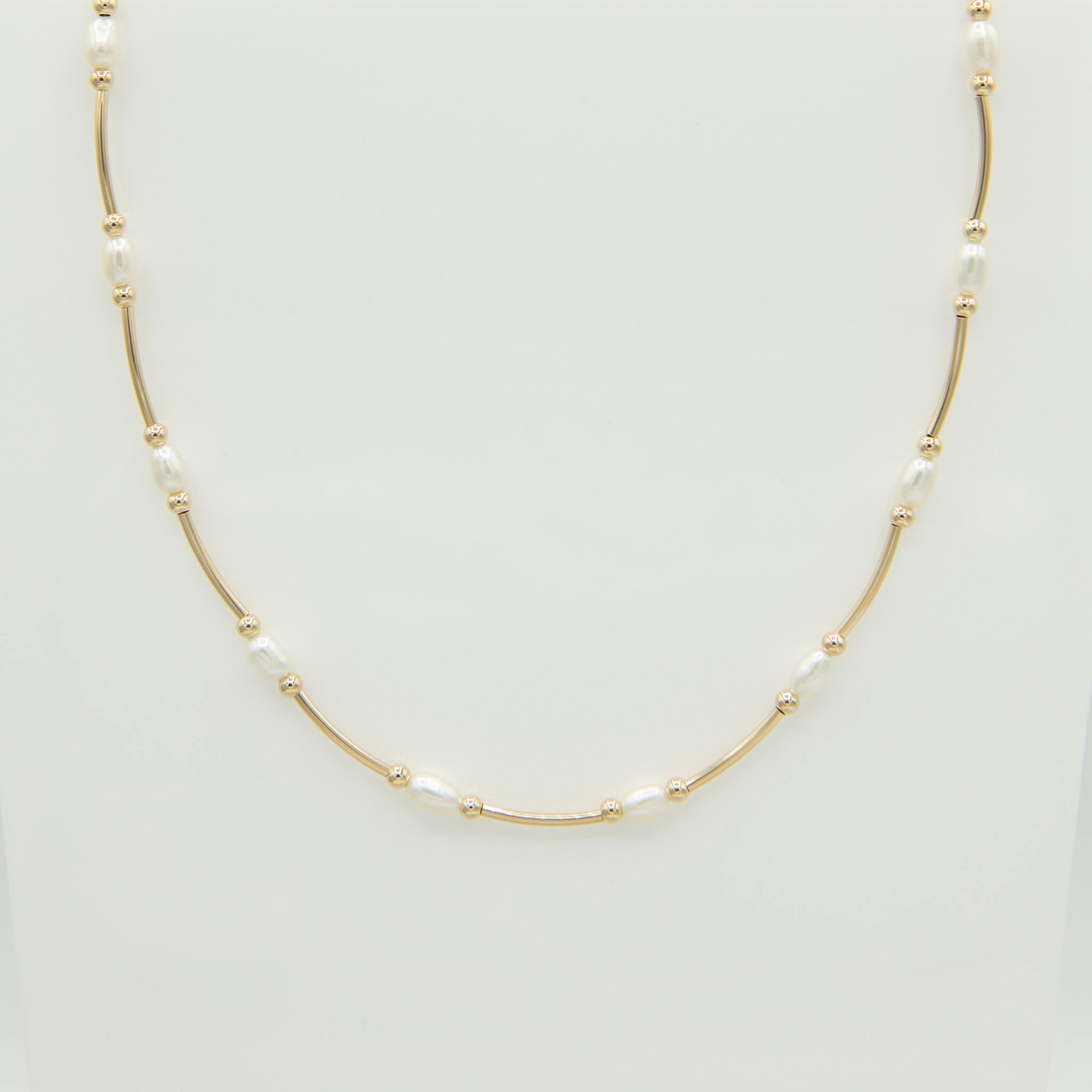 Freshwater Pearl Tube Necklace