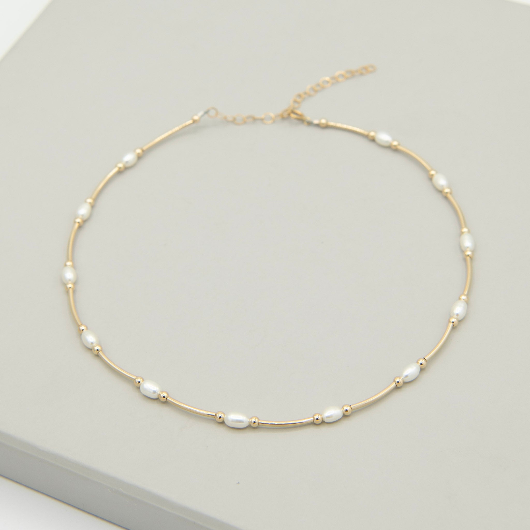 Freshwater Pearl Tube Necklace