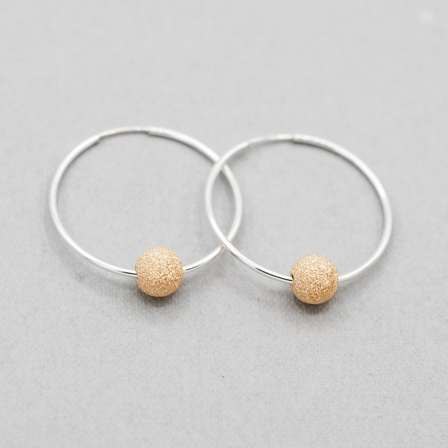 Hoops & 14k Gold Filled Sparkle Ball Drops