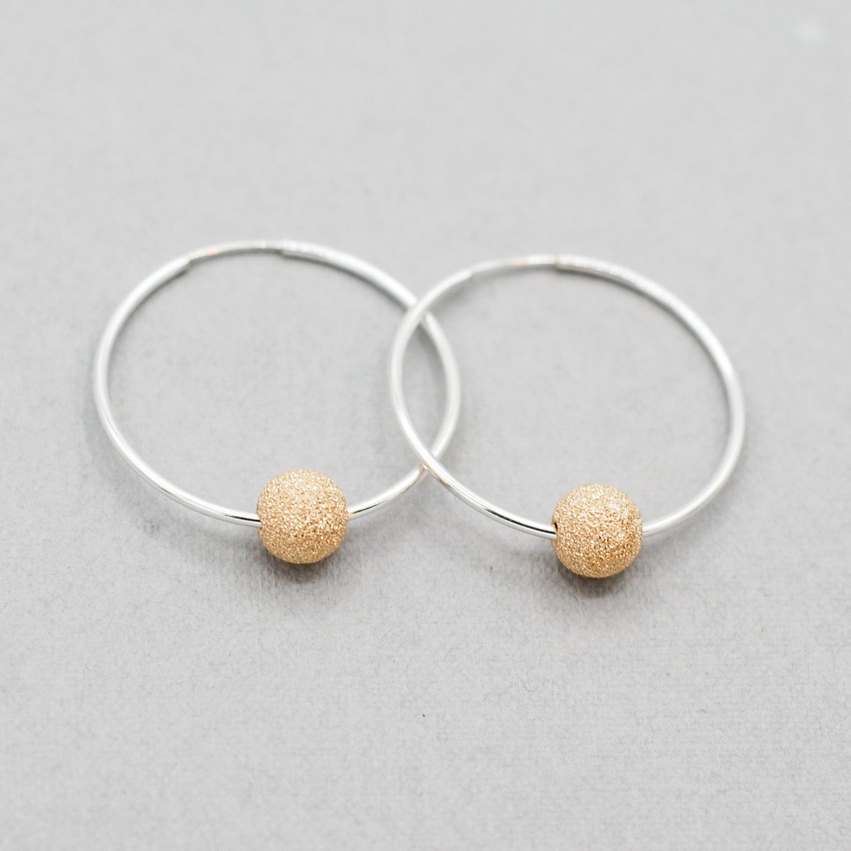 Hoops & 14k Gold Filled Sparkle Ball Drops - Jewel Ya