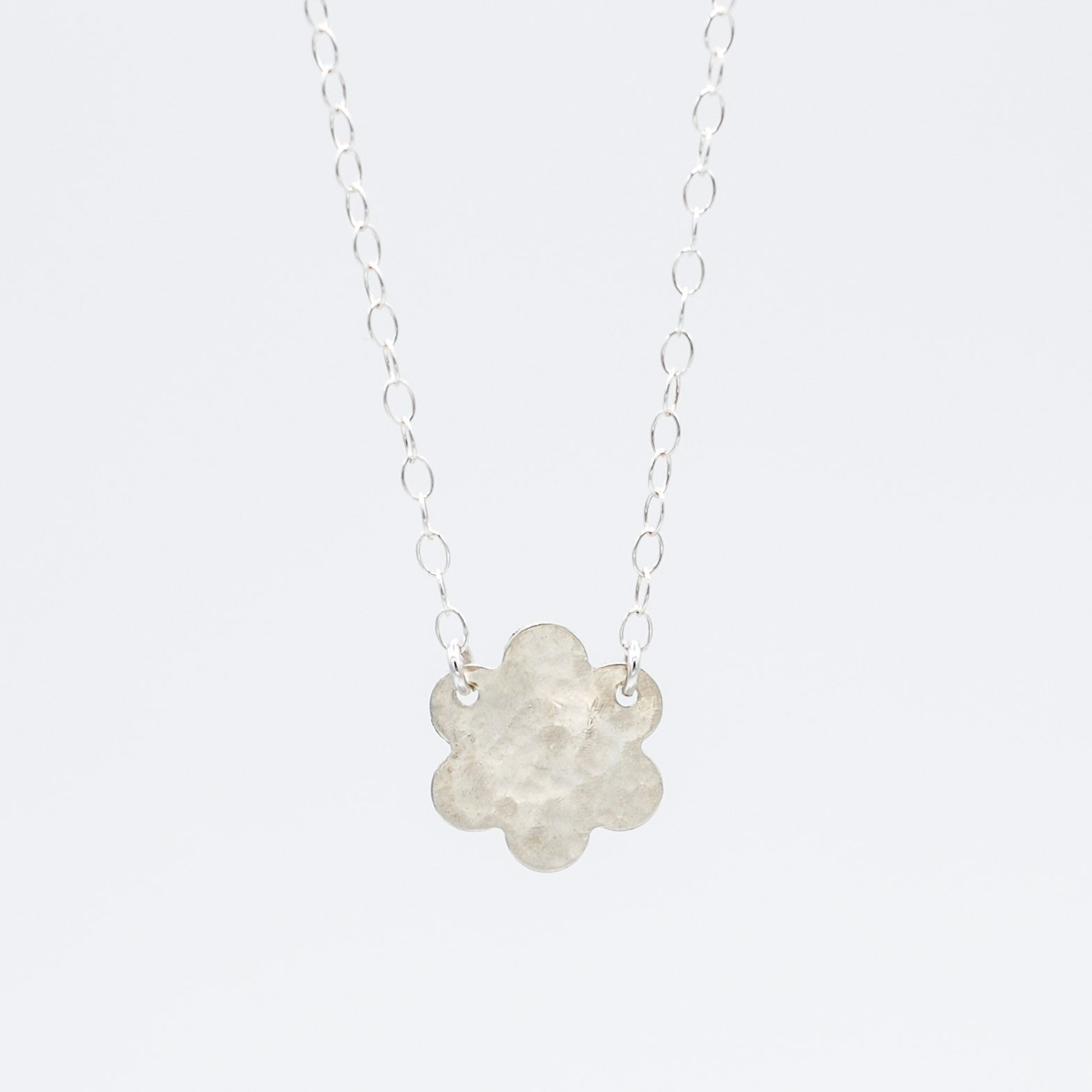 Sterling Silver Flower Necklace - Jewel Ya