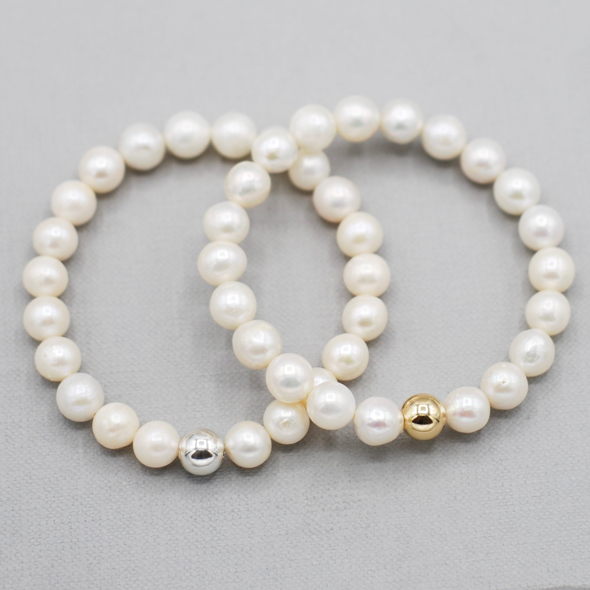 Freshwater Pearl & Beaded Lux Bracelet