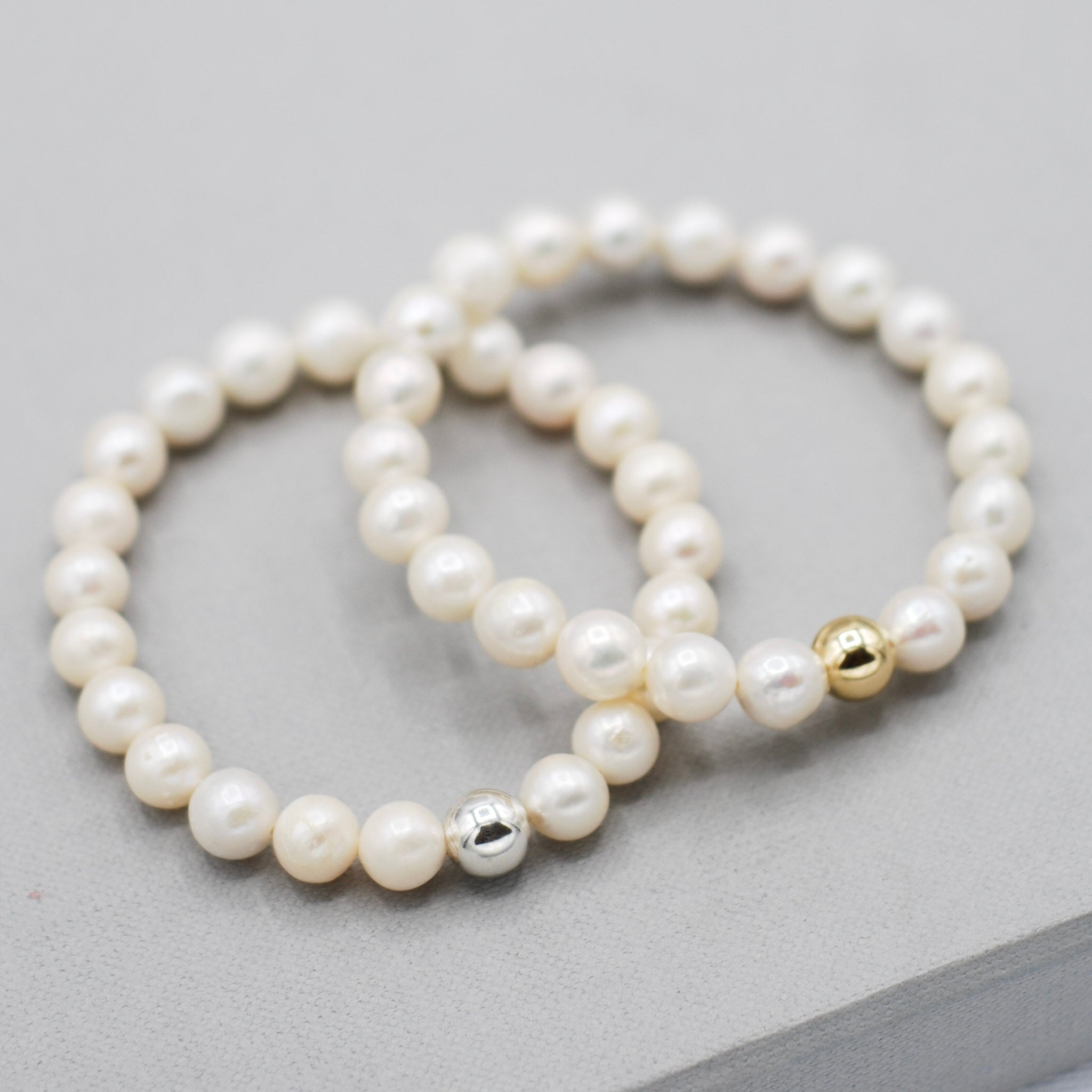 Freshwater Pearl & Beaded Lux Bracelet - Jewel Ya