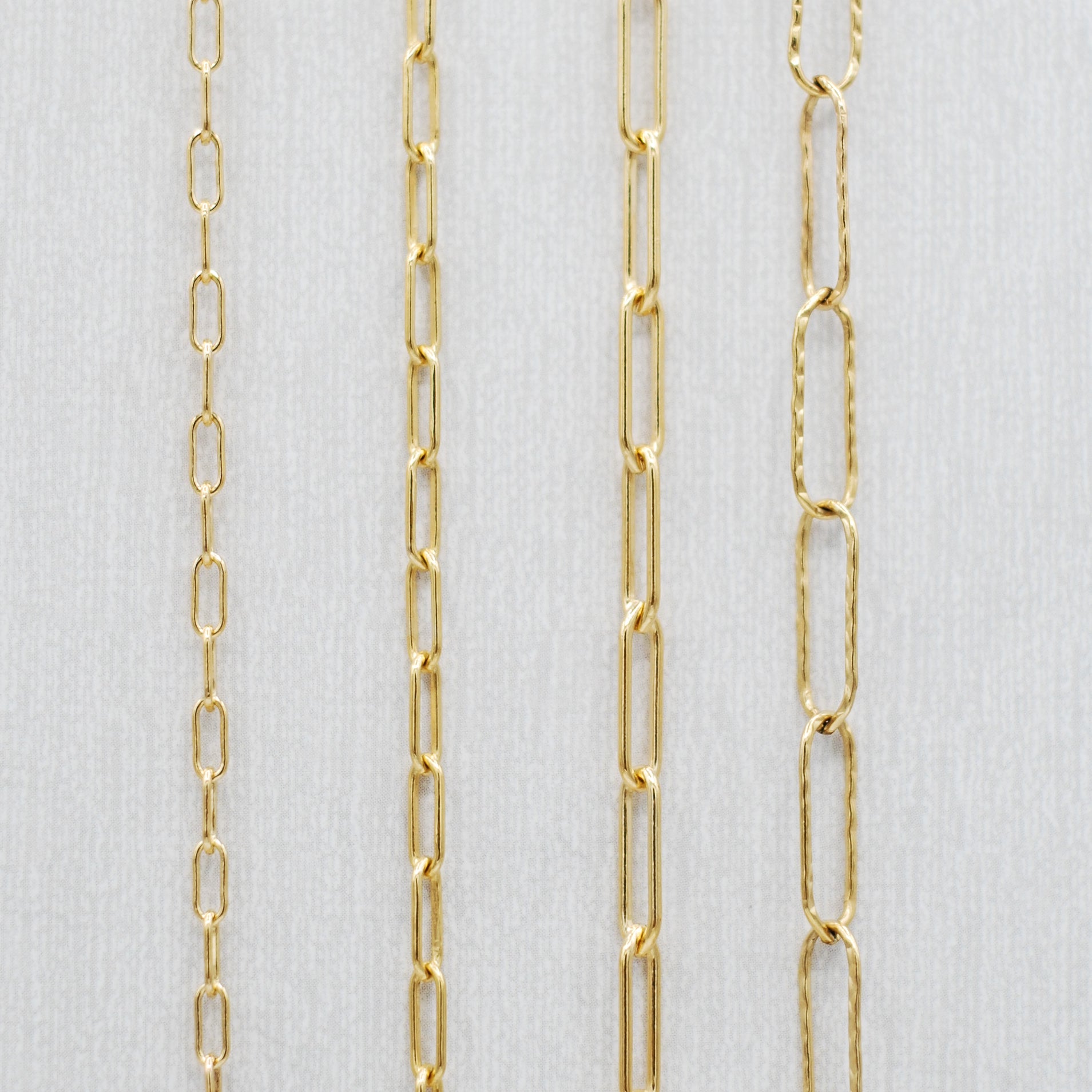 14k Gold Filled Large Paper Clip Chain Bracelet - Jewel Ya