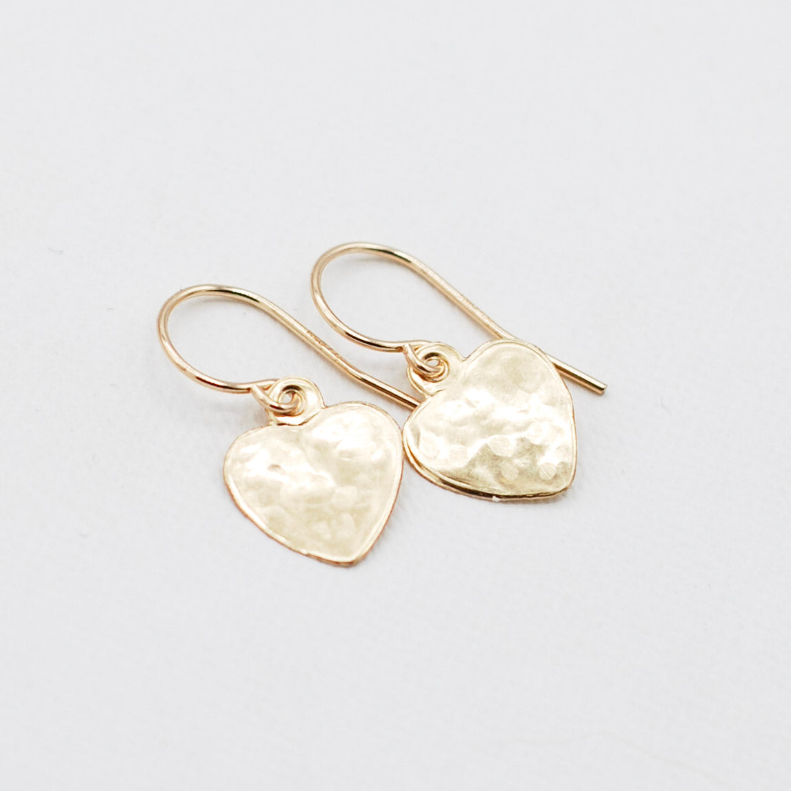 14k Gold Filled Heart Necklace & Earring Set