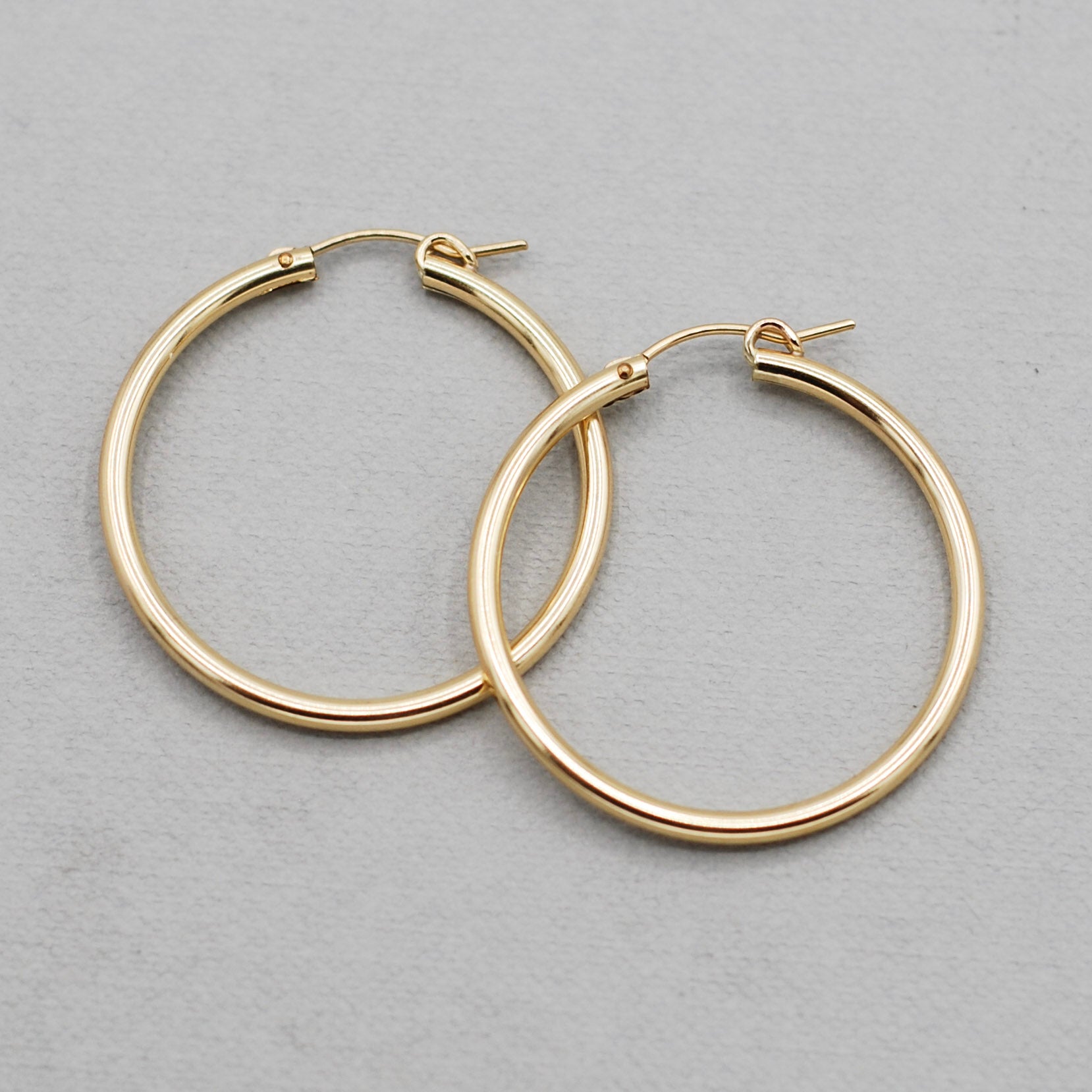 Extra Large 14k Gold Filled Tube Hoops