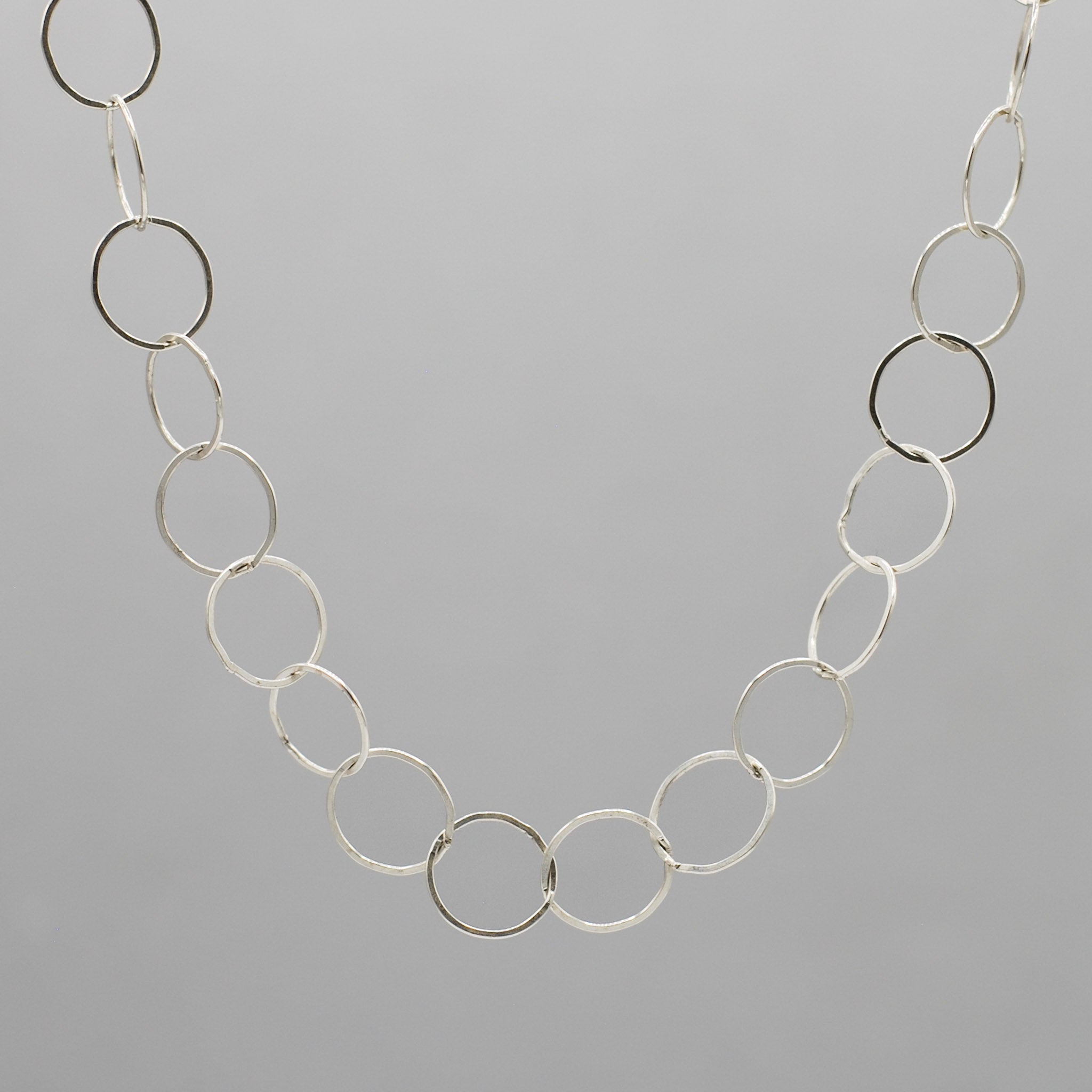 Sterling Silver 13mm Circle Layering Chain - Jewel Ya