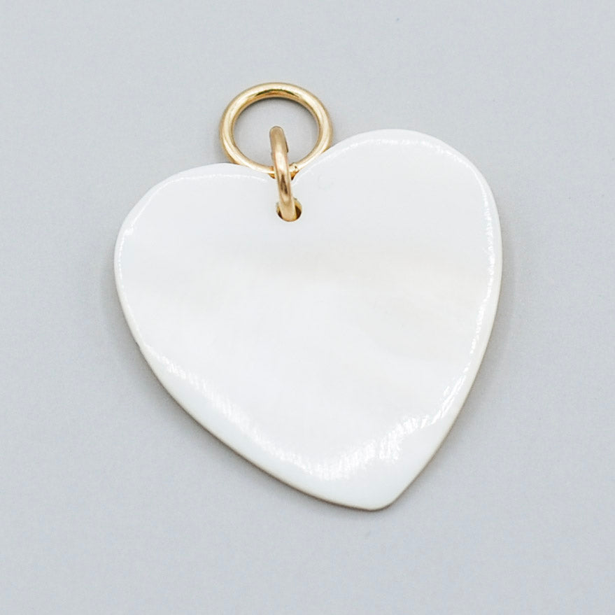 Mother of Pearl Heart Charm