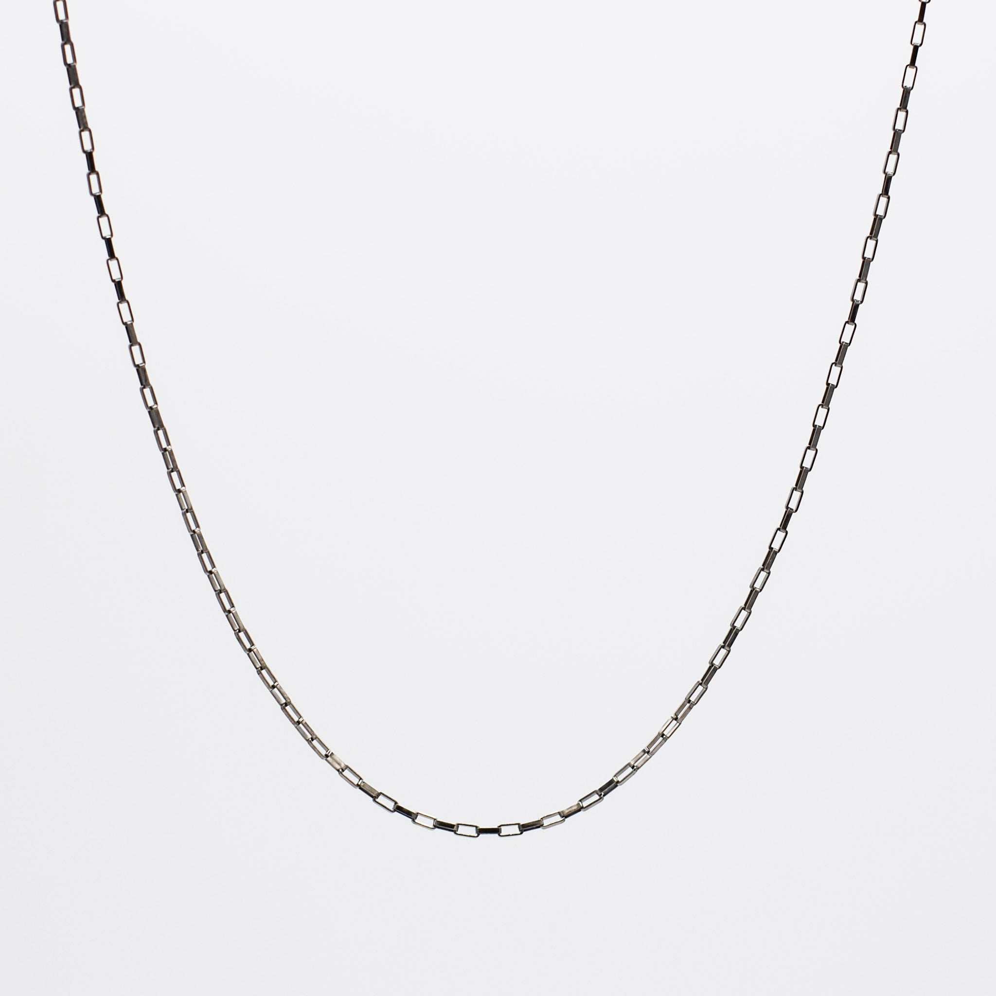 Black Diamond Sterling Silver Petite Chain Necklace