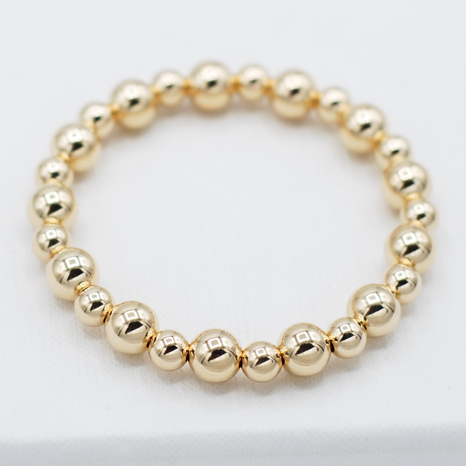 6mm & 8mm 14k Gold Filled Bracelet - Jewel Ya