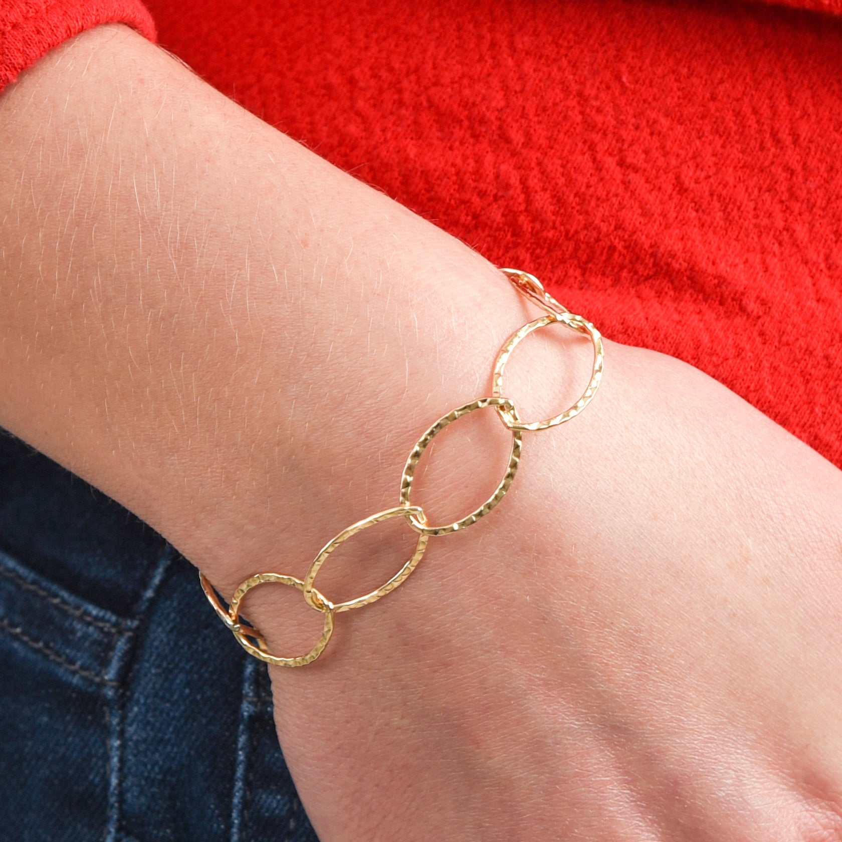 14k Gold Filled Chain Bracelet - Jewel Ya