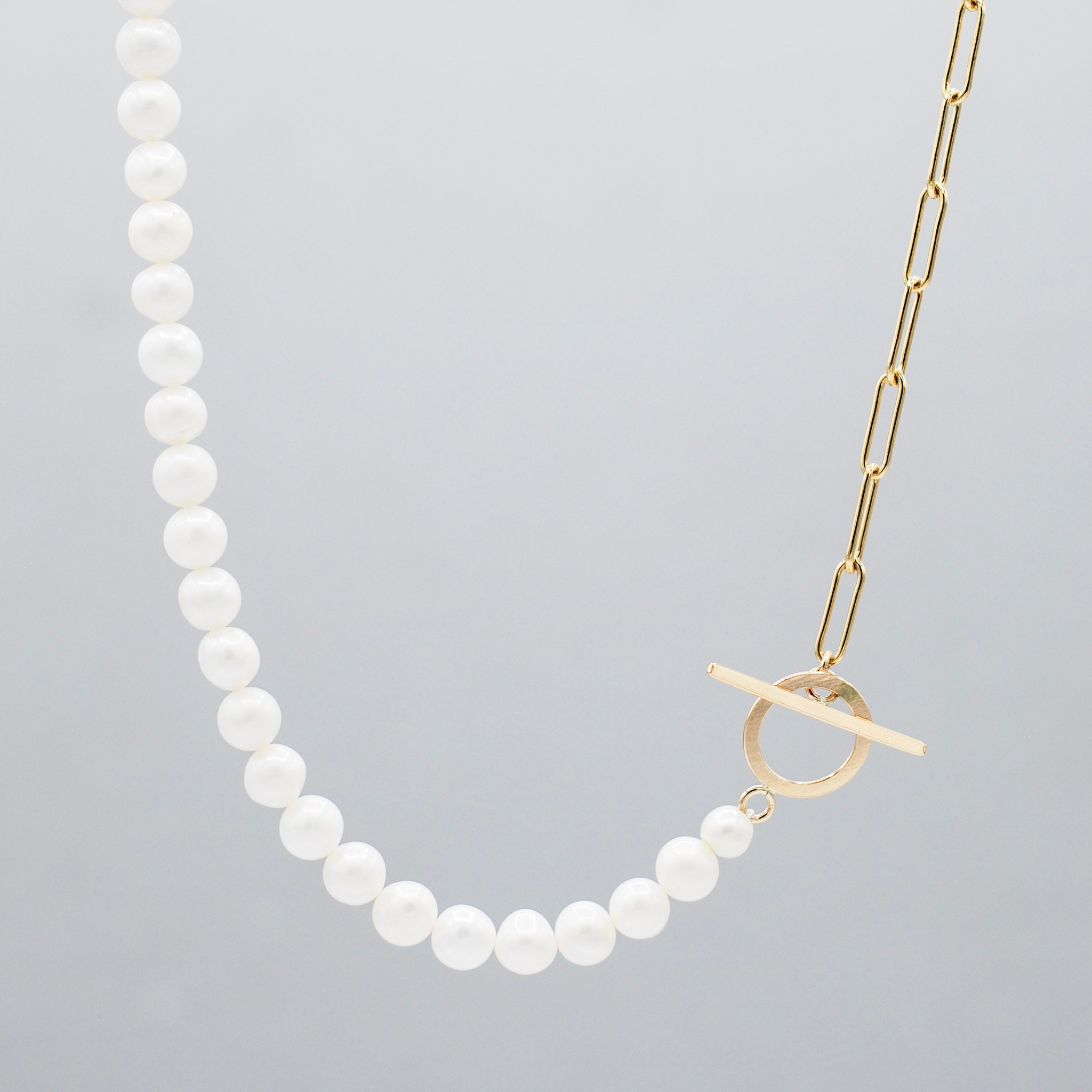 Freshwater Pearl Toggle & 14k Gold Filled Necklace