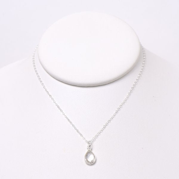 Crystal Quartz & Sterling Silver Necklace